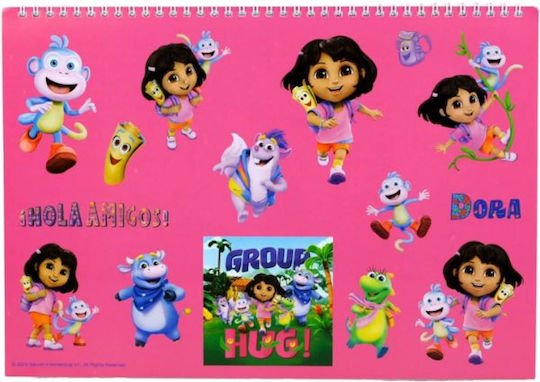 Gim Drawing Pad Dora The Explorer 1pcs