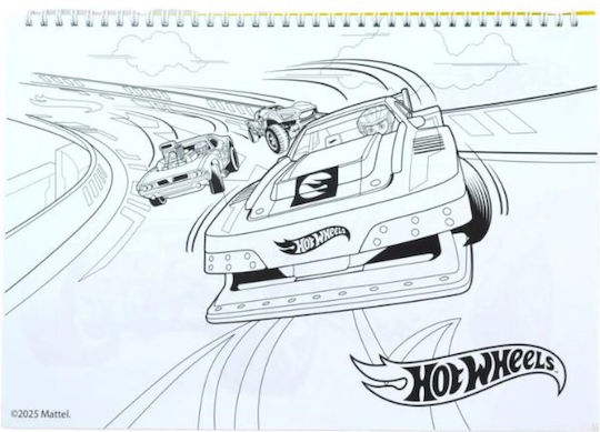 Gim Μπλοκ Ζωγραφικής Hot Wheels