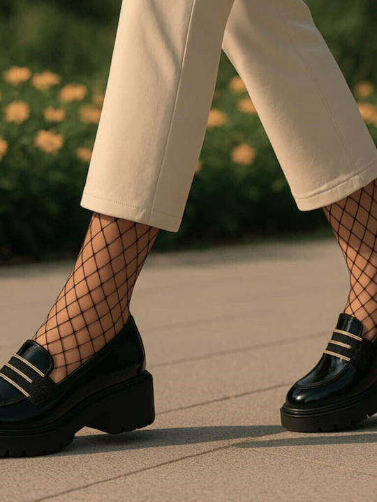 Mocasini dama în culoarea Negru