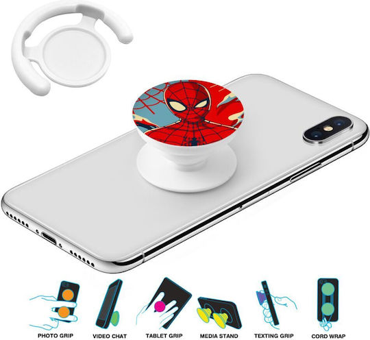 Spiderman Kid Phone Holders Stand Бяла База За Поддръжка На Телефон В Ръка