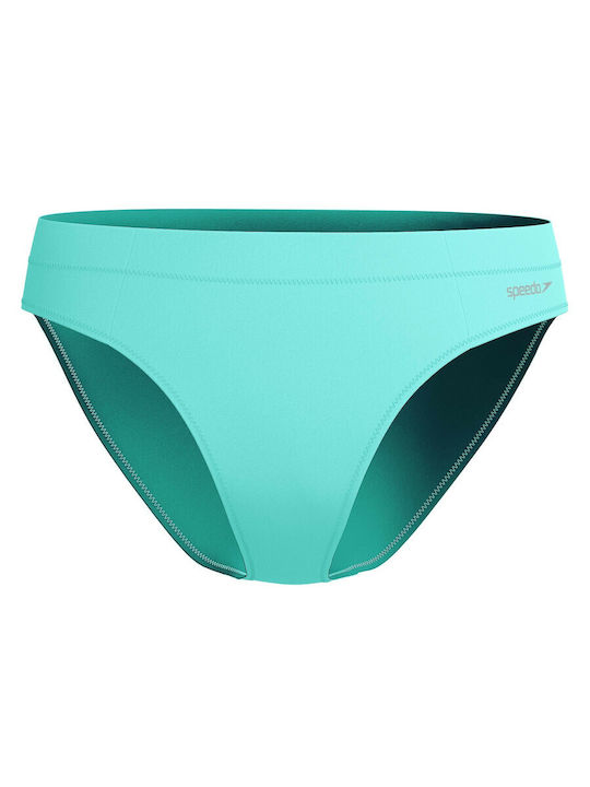 Solid Bikini Slip με Κορδονάκια Blue