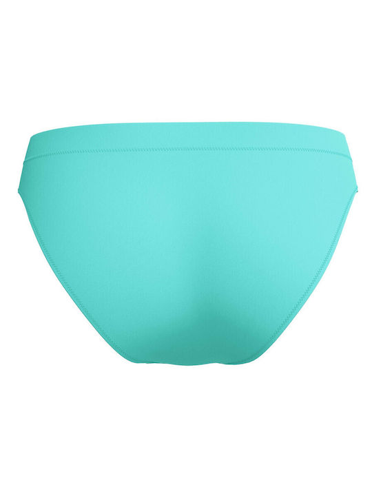 Solid Bikini Slip με Κορδονάκια Blue