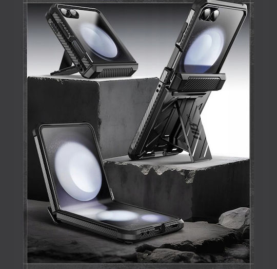 Supcase Unicorn Beetle Pro Book Silicon / Plastic 0.33mm Negru (Galaxy Z Flip7)