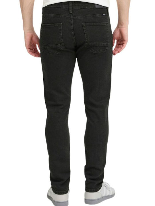 Blend Men's Elastic Jeans Pants Regular Fit Tapered Black