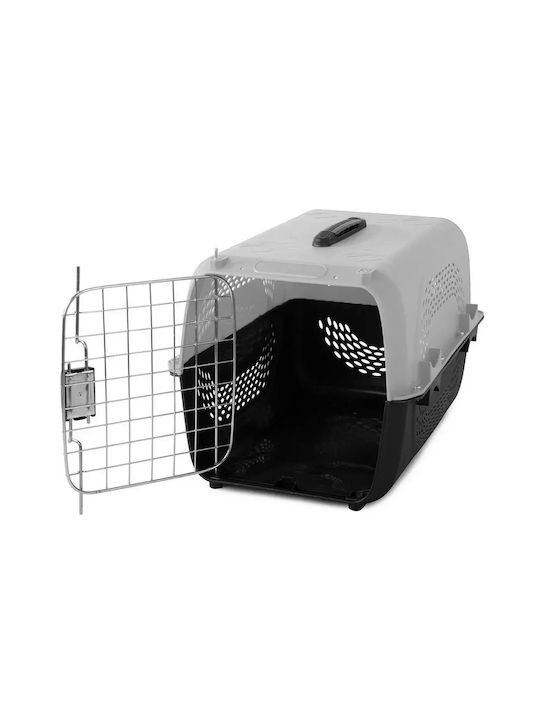 Cușcă Transport Animale de Companie 48x30x32cm Gri