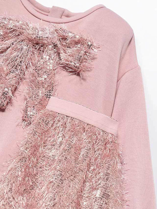 Kids' Set with Skirt Winter 2pcs Rose Petal