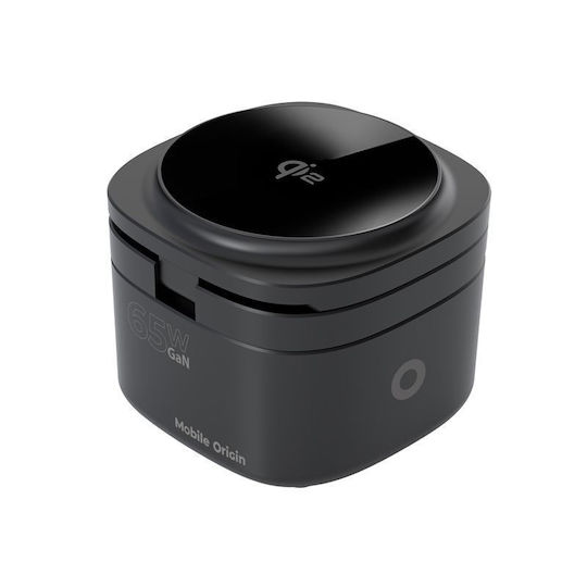 Mobile Origin Wireless Charger (Qi Pad) GaN 65W Power Delivery / Quick Charge 3.0 Blacks (PW1)