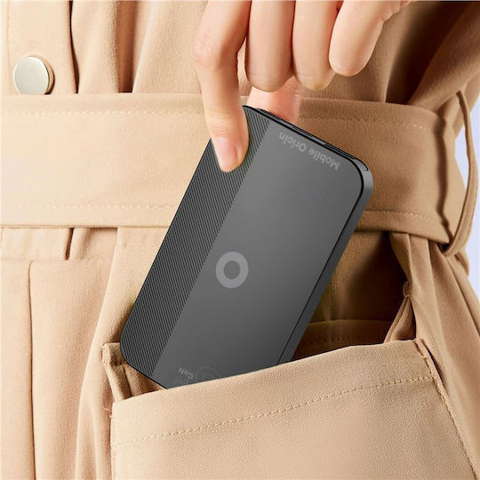 Mobile Origin Φορτιστής Χωρίς Καλώδιο GaN με Θύρα USB-A και 2 Θύρες USB-C 65W Μαύρος