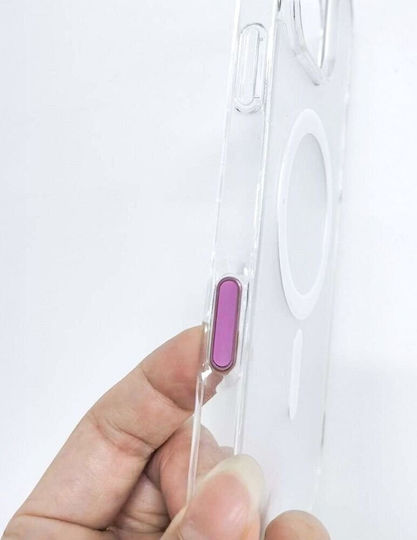 Camera Control Active Button Fit Iphone 16 Series Case Drop Glue Clear Mag Cover Pink