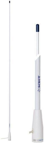 Eval Antenă marină VHF Antenă VHF din fibră de sticlă pentru barcă 156-162Mhz 1.5m