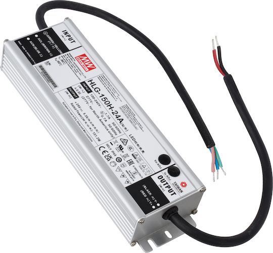 Mean Well Mean Well LED Power Supply Waterproof IP65 Adjustable Dimmable 150W Output 24V 6.3A