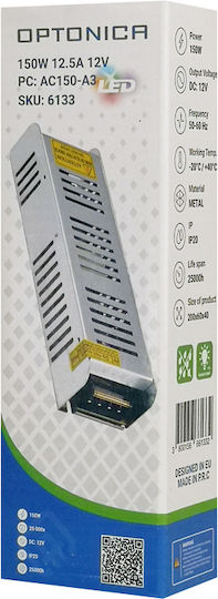 Optonica LED Power Supply IP20 150W Power with Output Voltage 12V