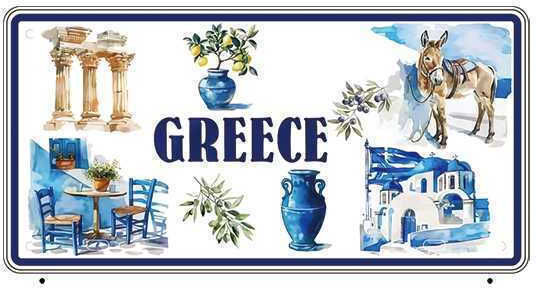 από Μέταλλο 30x15cm 12τμχ