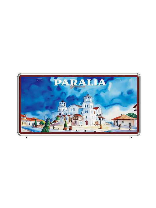 Placă Decorativă Lucrată Manual Din Metal 30x15cm 12 Bucăți