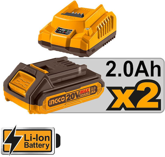 Ingco Безчетков 20V 4.5кг с шина 15см