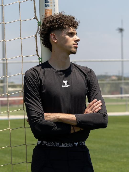 Fearless Goalkeepers Ισοθερμική Μπλούζα Μαύρη Fearless Goalkeepers Ισοθερμική Μπλούζα Μαύρη