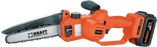 Kraft Pruning Battery Chainsaw 2x4Ah Brushless 21V 2.1kg with Blade 20cm