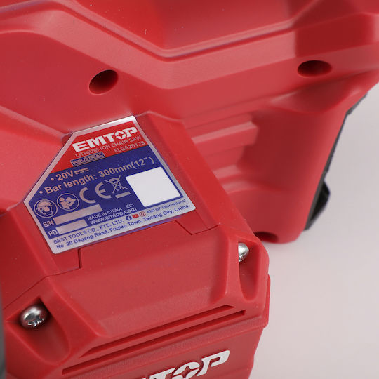Emtop Безчетков 20V 4кг с шина 30см