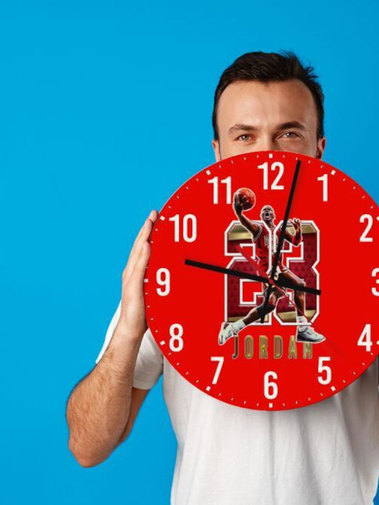 Koupakoupa Kinder Wanduhr Jordan 23 Hölzernes 30εκ.