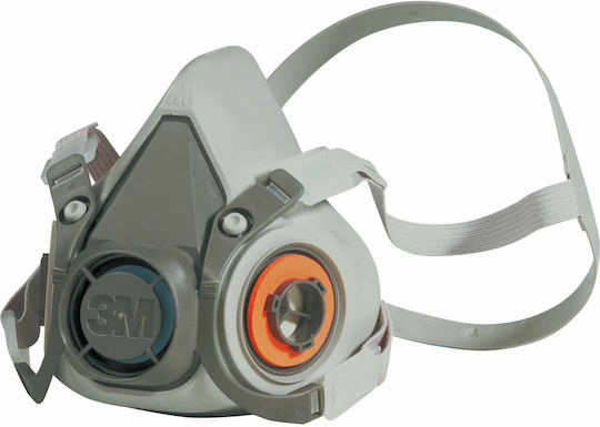 3M Mask Half Face without Filters Gray