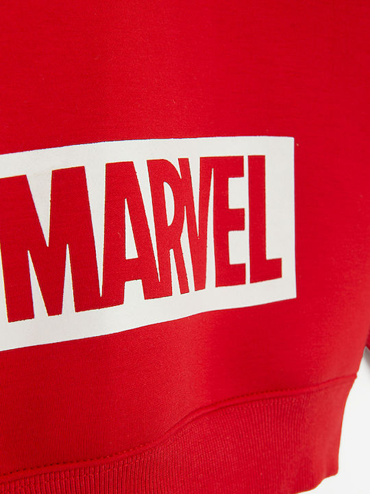 Kinder-Sweatshirt Strickjacke mit Kapuze Rote Spiderman