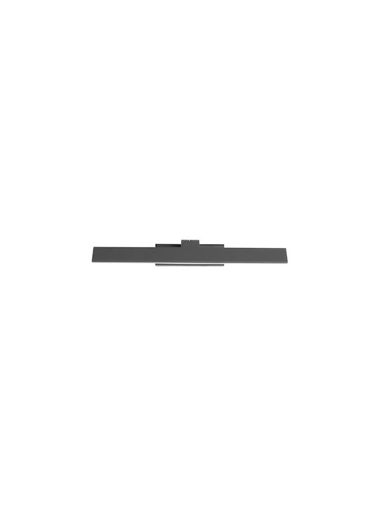 GloboStar Mirror Modern Wall Lamp with Integrated LED and Natural White Light Grey 42x5x15cm