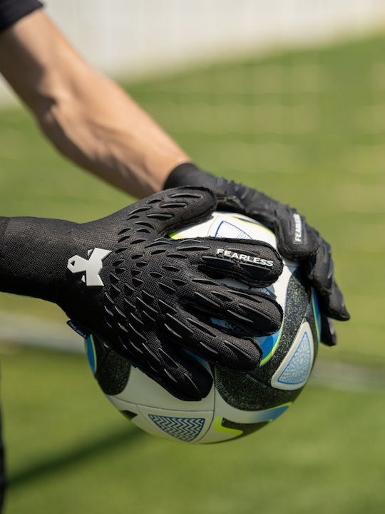 Fearless Goalkeepers Wolf Pro Adults & Kids Goalkeeper Gloves Black Onyx Black