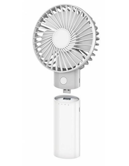 Platinet USB Rechargeable Fan 4000mAh White