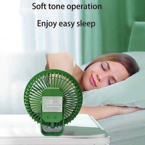 Spring JD-F11 USB Rechargeable Fan 5W Green