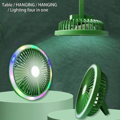 Spring JD-F11 USB Rechargeable Fan 5W Green