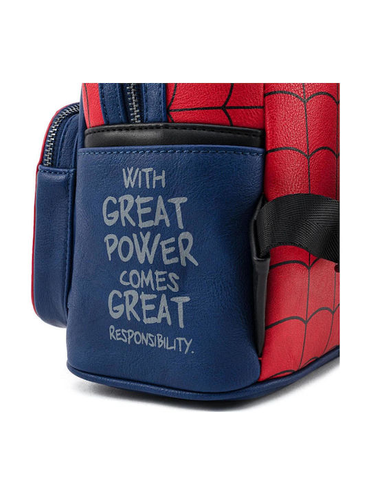 Loungefly Παιδική Τσάντα Πλάτης Κόκκινη Marvel Spiderman Mini
