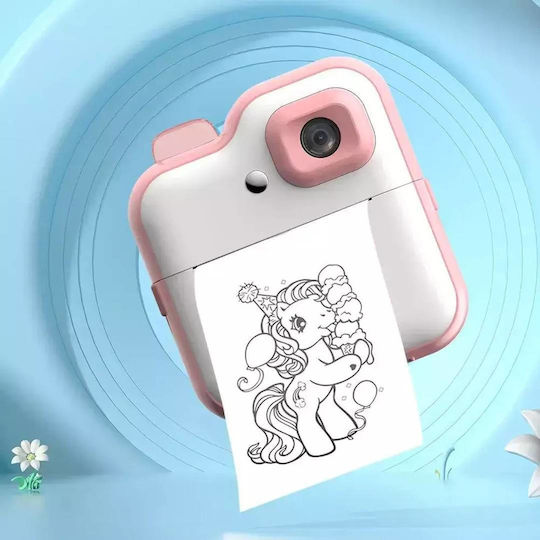 Andowl C8 Children's Camera Pink