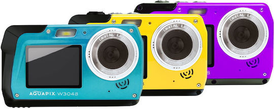 EasyPix Aquapix W3048 Edge Compact Φωτογραφική Μηχανή 13MP με Οθόνη 3" και Ανάλυση Video 2688 x 1520 pixels Μωβ