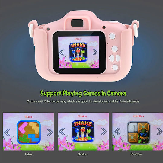 Q1 Kitty Kids Kinderkamera 12MP Rosa