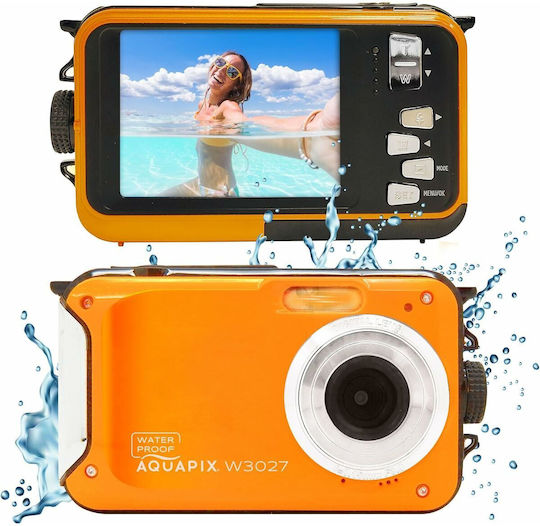 EasyPix W3027 Cameră Foto Compactă 5MP Zoom Optic 4x Portocalie