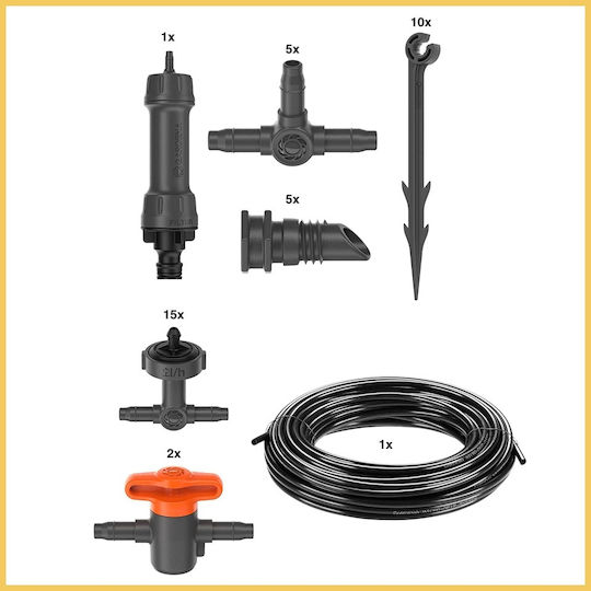 Gardena Micro-Drip-System Set Balcony Automatic Drip Irrigation for 15 Pots