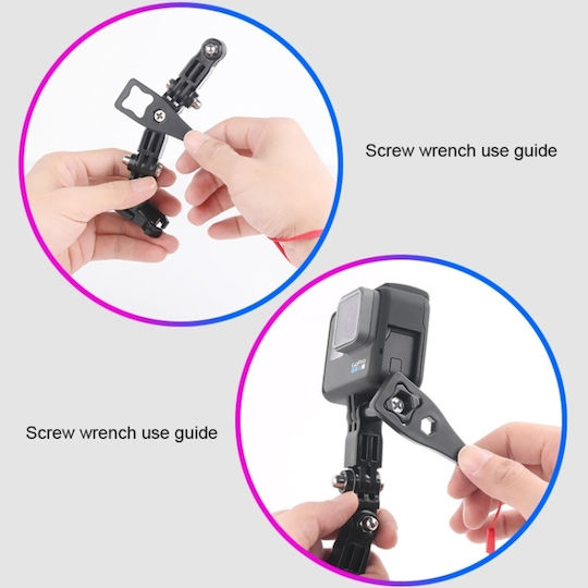Cycling Helmet Multi Joint Arm JHook DCA0606 for GoPro