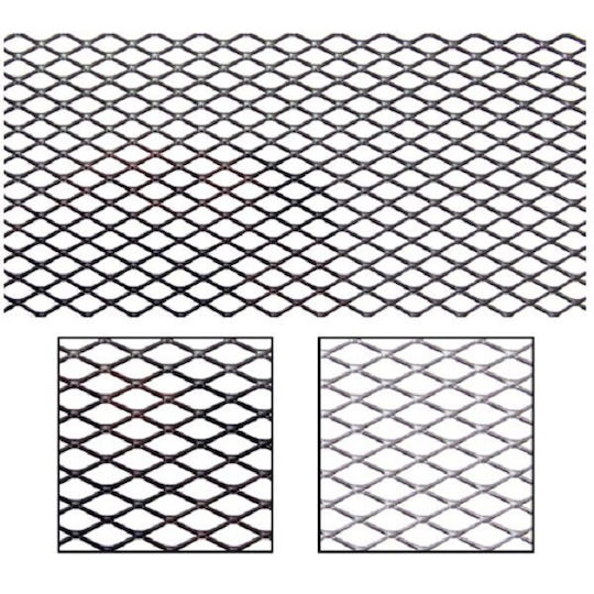Factory Car Decorative Grill 100cm x 33cm Silver Color