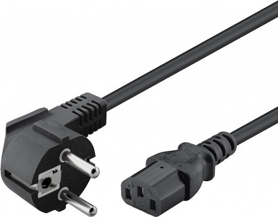 Powertech Schuko - IEC C13 Cable 5m Μαύρο CAB-P032