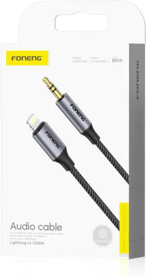 Foneng Μετατροπέας 3.5mm male σε Lightning female 1τμχ