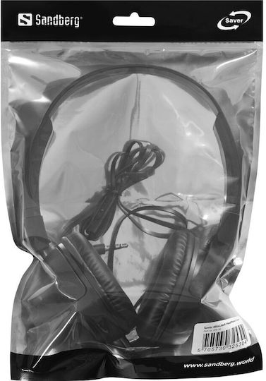 Sandberg Saver On Ear Multimedia Ακουστικά με μικρόφωνο και σύνδεση 3.5mm Jack