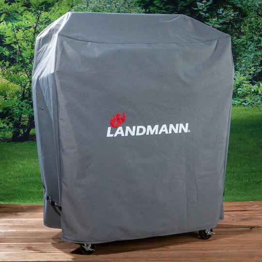 Landmann Acoperire Grătar Gri din Poliester cu Protecție UV 96bucx60bucx120buc
