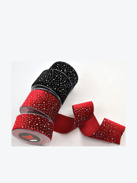 LiebeQueen Christmas Ribbon Red 450x4.3cm 1pc