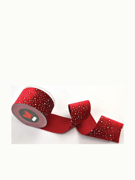 LiebeQueen Christmas Ribbon Red 450x4.3cm 1pc