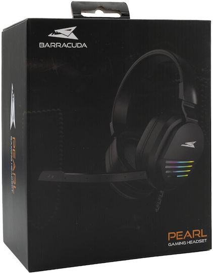 Barracuda Pearl Black Over Ear Gaming Headset with Connection 2x3.5mm / USB