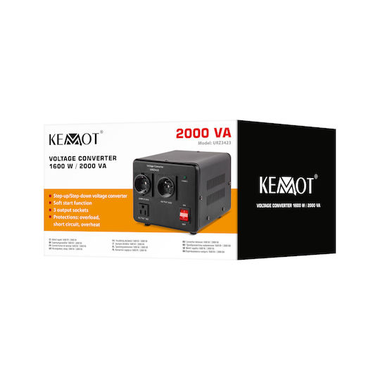 Convertor de tensiune Kemot 1600 W 2000 Va