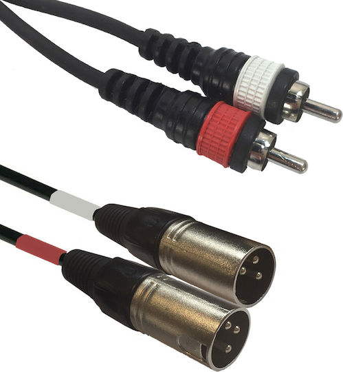 Accu-Cable Audio Cable 2x XLR male - 2x RCA male 5m (AC-2XM-2RM/5)