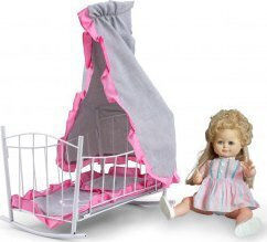 Lily Cradle Bed Dolls Canopy Prestige Pink