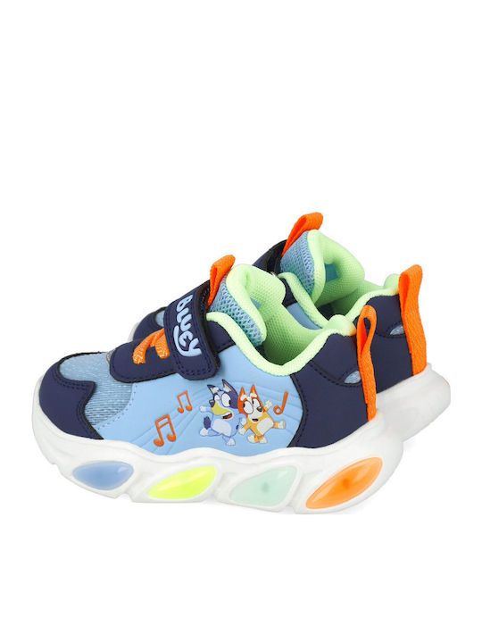 Kids Sneakers Anatomic with Scratch & Lights Blue
