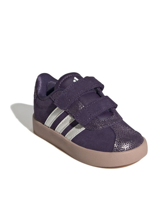 Vl Court 3.0 Παιδικά Sneakers με Σκρατς Μωβ